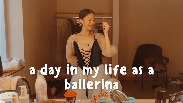 Ballerina Daily VLOG🩰 | 芭蕾舞者真實上班的一天✨吉賽爾演出前的排練🕊️ 側台演出小片段🎞️