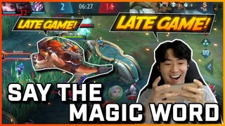 I am not throwing. Just strategically trolling | MLBB