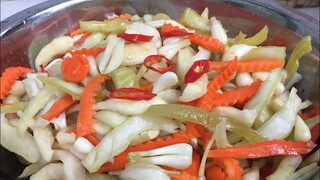Cách Làm Dưa Món Chua Ngọt Giòn Rụm #Món Ngon Ngày Tết # Make Delicious Vegetables Pickles#HVMĐ 79