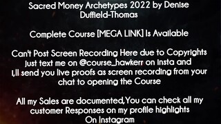 Sacred Money Archetypes 2022 by Denise Duffield course -Thomas download