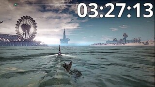 Maneater - Swimming the Entire Map (Timed)