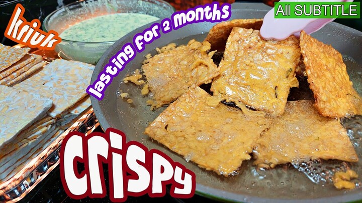 Cara Bikin Keripik Tempe Renyah Tahan Lama - 2 bulan tetap kriuk buat jualan