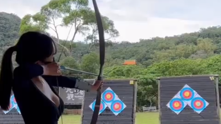 The girl shoots really well