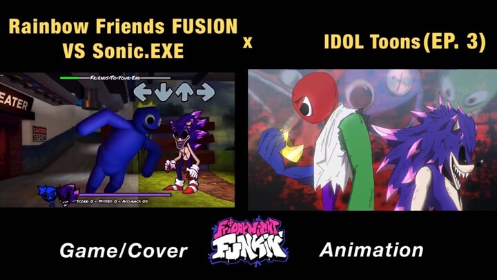 Rainbow Friends VS Sonic.Exe (Ep. 3) x FNF Animation | Triple Trouble Friends To Your End