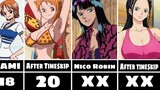 Age of One piece characters Pre & After timeskip