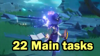 22 Main tasks