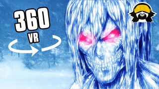 360° RUN FROM THE ICE TITAN BLIZZARD! Virtual Reality Experience!