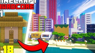 ฉันเปลี่ยนหมู่บ้านให้กลายเป็นเมืองใน Minecraft Hardcore 118 ( 1)
