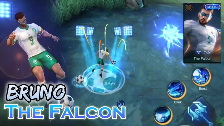 BRUNO - THE FALCON | UPCOMING SPECIAL SKIN | MOBILE LEGENDS