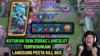KUTUKAN SKIN ZODIAC TERPATAHKAN! LANCELOT JEJE PESTA KILL DI LAND OF DAWN! - Mobile Legends
