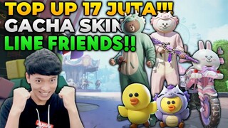 NEKAT TOP UP SENILAI 17 JUTA ?! LANGSUNG BORONG SKIN LINE FRIEND KEREN BANGET !! - PUBG MOBILE