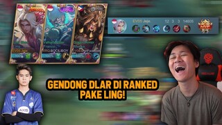 GENDONG DLAR DI RANKED PAKE LING! - Mobile Legends