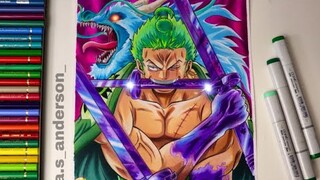 Drawing Zoro (One Piece) - O MAIOR ESPADACHIM DO MUNDO