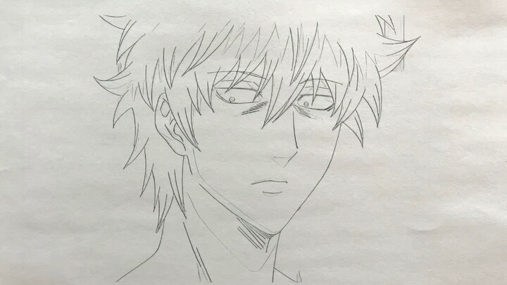 495 pieces of paper drafts, watching Gintama, after drinking, laughing