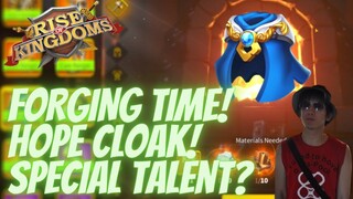 FORGE HOPE CLOAK DAPET SPECIAL TALENT ? | EQUIPMENT LEGENDARY | RISE OF KINGDOMS INDONESIA KD 2170