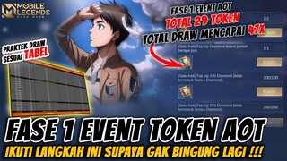 PRAKTEK DRAW!! CARA HEMAT GACHA SKIN AOT FASE 1 - MOBILE LEGENDS
