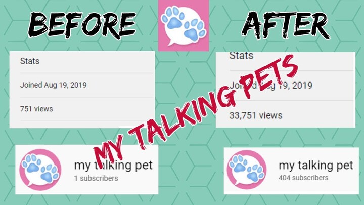 my talking pet - Before And After Thank You Guys 2019/2020