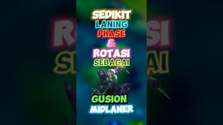 Sedikit laning phase dan rotasi sebagai gusion midlaner 🙌✍️ #contentcreatormlbb #wiamungtzy #gusion