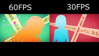 Classroom of the Elite OP 60FPS vs 30FPS