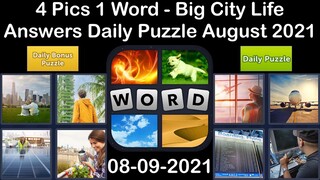 4 Pics 1 Word - Big City Life - 09 August 2021 - Answer Daily Puzzle + Daily Bonus Puzzle