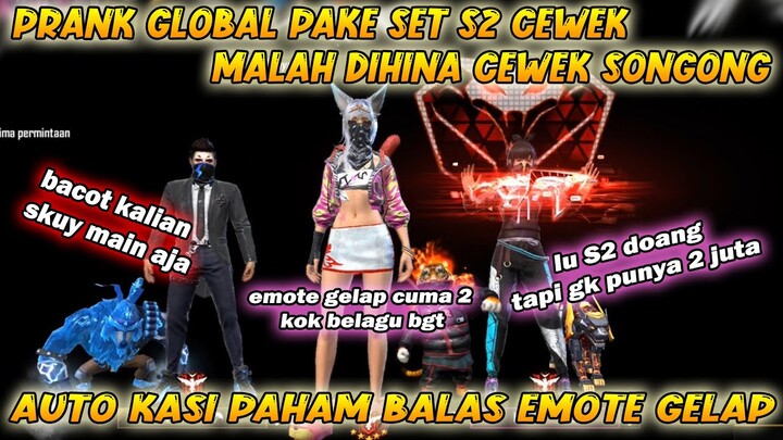 PRANK GLOBAL, SEASON 2 DOANG TAPI GAK PUNYA EMOTE 2 JT | DIKATAIN CEWEK SONGONG NYAMAR JADI CEWEK