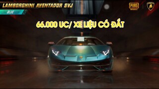 PUBG MOBLIE | HƠN 66K UC ĐỂ SỞ HỮU 1 CHIẾC LAMBORGHINI LIỆU CÓ ĐẮT | LAMBORGHINI AVENTADOR SVJ BLUE