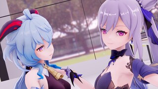 【原神MMD丨2K全面屏】❤刻晴&甘雨-危险派对❤