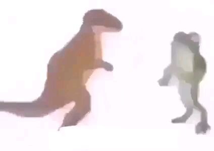 Dinosour Vs Frog Dance Battle