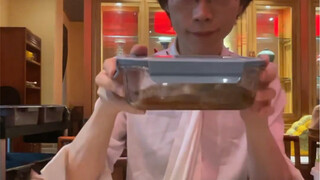 202308. When leaving the table, the bowl is empty and the plate is clean