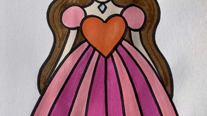 How to draw a beautiful princess? Start with a heart #princesssimpledrawing #drawing #creative