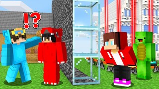 NEW BUILD CHALLENGE - JJ & MIKEYOMZ & CASH vs OMZ & CASH in Minecraft Maizen