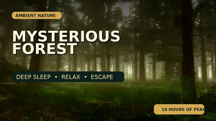of forest soundscapes: birdsong, wind in the trees, and a village at the edge of the woods