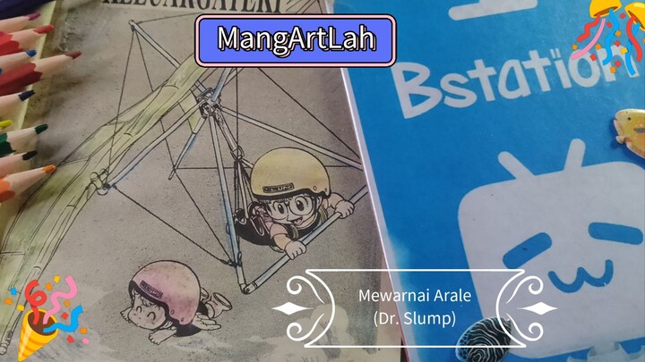 Mewarnai Arale dari manga Dr. Slump
