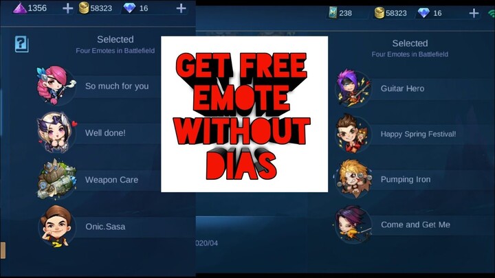 HOW TO UNLOCK FREE EMOTE ON MOBILE LEGENDS ( NEW BUG )