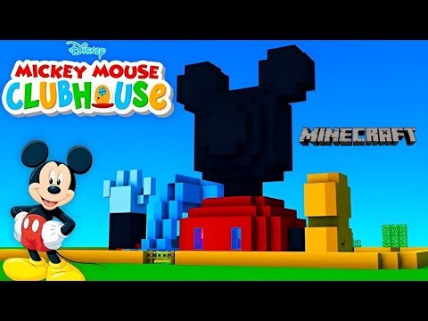 MINECRAFT : HOW TO MAKE MICKEY MOUSE HOUSE | Minecraft 1.20 #minecraft #viral #trendingvideo