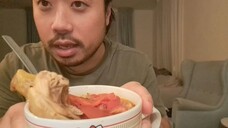 ASMR Chicken Tomato Soup 🍗🍅 🥣 (Eating Sounds)