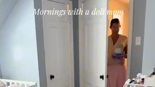 Morning with a TikTok Doll Mom