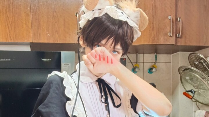 [Shinji Cos] Sad Cat Dance and Cookie Dance by the Puppy Maid, Shin-chan