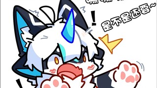 【ขนยาว】คุน: กินอาหารปลาเต็มปากมันยากจริงๆ (แบ่งกันใช้ความระมัดระวัง)