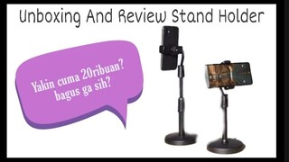 UNBOXING AND REVIEW STAND HOLDER HP ||MURAH CUMA 20RB