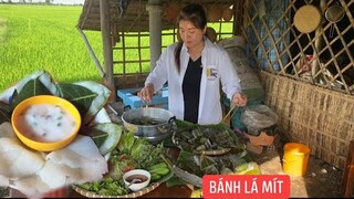 Bánh Lá Mít.! Món bánh miền quê ngày xưa từ bột gạo đậm đà hương vị kí ức một thời