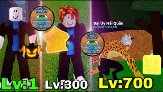 (Blox Fruit) Mình Ăn Tất Cả Trái Ác Quỷ Mỗi 1h Tìm Được Nhờ GAMEPASS (level 1 to 700 in Roblox)