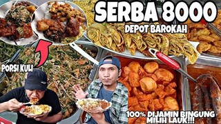 GILA !!! KULINER SERBA Rp8000 DI GRESIK KOTA - porsi kuli menu paling lengkap di depot sederhana