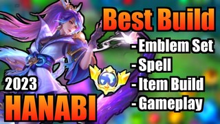 HANABI BEST BUILD 2023 | TOP 1 GLOBAL HANABI BUILD | HANABI - MOBILE LEGENDS | MLBB