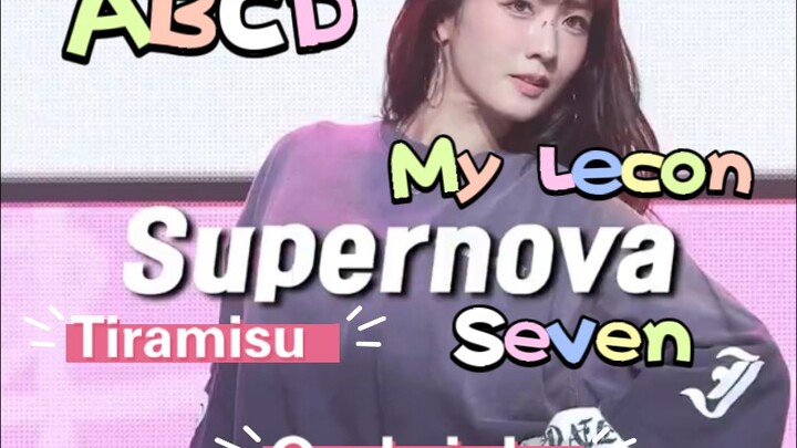 apink尹普美连跳六首别家团的舞蹈也太帅了,不愧是主舞大人 “ABCD+Tiramisu+Supernova+Ombrinho+My Lecon+Seven”