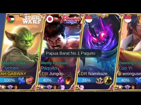 PAQUITO PAPUA BARAT NO. 1 - Mobile Legends