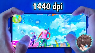 Playing like pc 🖥️ in mobile 📲⚡ 1440 dpi