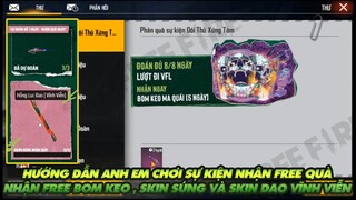 FREE FIRE | HƯỚNG DẪN ANH EM CÁCH CHƠI SỰ KIỆN NHẬN FREE BOM KEO - SKIN DAO VÀ SÚNG MIỄN PHÍ