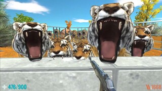 How Long Can I Survive in Tiger Camp. Animal Revolt Battle Simulator