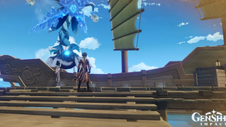 Genshin Impact Private Server 28 Ver - Zhongli ระเบิดไม่ จำกัด Vs Cryo Regisvine ใน Ritou Inazuma